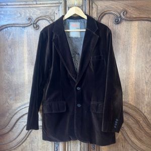 Machine Brown Velvet Sports Coat